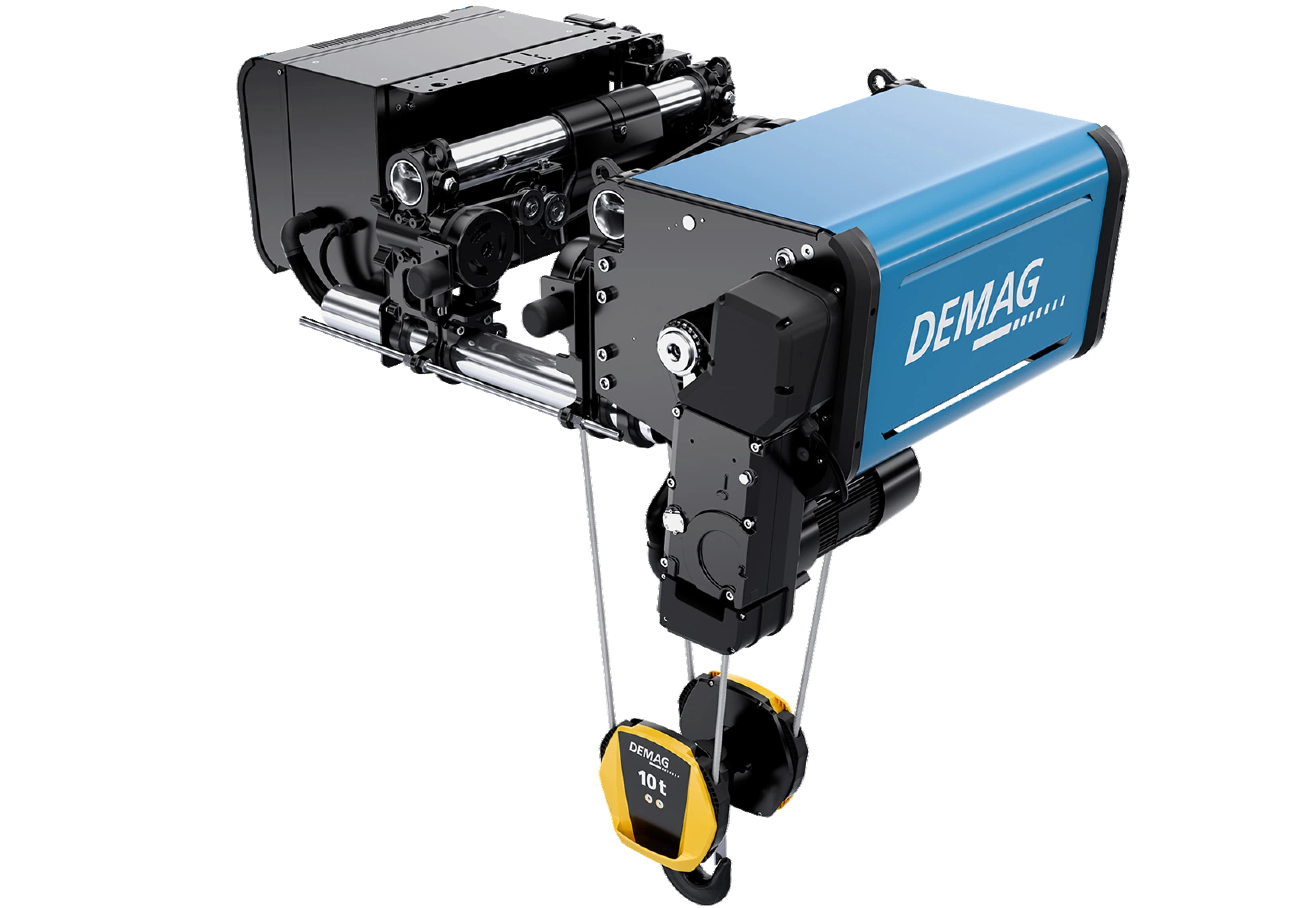 Manufacturer family reference: DEMAG DHR 10 ton low headroom rope hoist